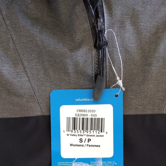 🆕 Columbia Women's Valley Elite Stretch Jacket, Small - Black, Brand NEW, Auth. - Picture 3 of 6